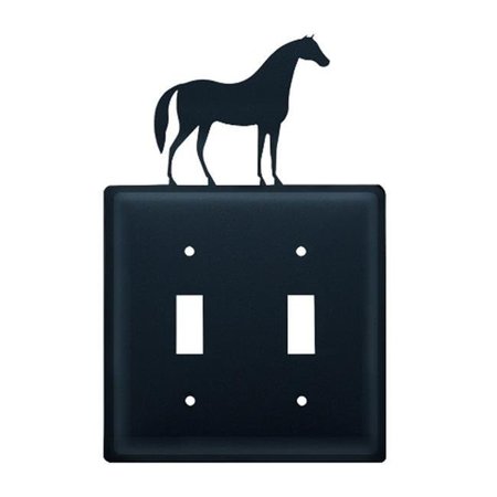 BRIGHTLIGHT Horse Switch Cover Double - Black BR141856